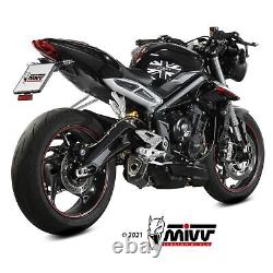 Mivv Triumph Street Triple 765 R / RS 2018 Pot Echappement Moto Delta Race Noir