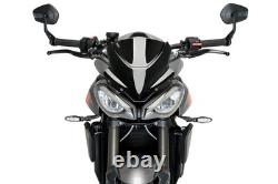 Pare-Brise Sport Puig Noir Opaque Triumph Street Triple 765 R/RS 23 25