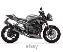 Pot D'Echappement Arrow Veloce Alu Noir TRIUMPH STREET TRIPLE 765 2020 2023