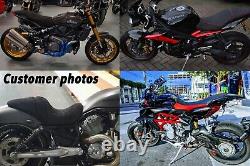 Pour Triumph Street Triple 675 13-17 Custom Poignée Vinyle Housse de Siège Noire