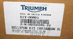 Sabot moteur CARIBBEAN BLUE Triumph STREET TRIPLE 675 / R 2013/2016 neuf