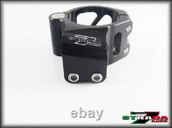 Strada 7 Racing CNC Pince Sur Poignée Barres Triumph Street Triple 50mm Argent