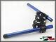 Strada 7 Racing Cnc Pince Sur Poignée Barres Triumph Street Triple 50mm Bleu