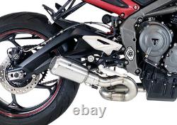 TRIUMPH 765 STREET TRIPLE R 2017-2020 Silencieux Échappement MK2 INOX IXRACE AT4