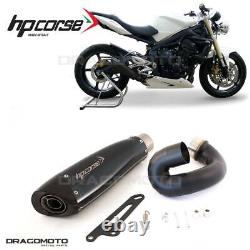 TRIUMPH STREET TRIPLE 2009 2010 Pot échappement HP CORSE Noir EVOXTREME Approuvé