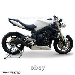 TRIUMPH STREET TRIPLE 2009 2010 Pot échappement HP CORSE Noir EVOXTREME Approuvé