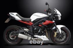 TRIUMPH STREET TRIPLE 675R 2013-2016 Echappement Silencieux 343mm X-Ovale TITANE