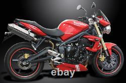 TRIUMPH STREET TRIPLE 675 2007-2012 Echappement Silencieux 320mm Tri-Ovale Inox