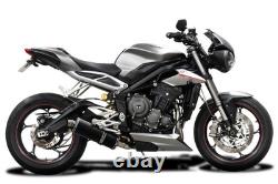 TRIUMPH STREET TRIPLE 765RS 2017-2022 Echappement Complet 350mm Ovale Carbone