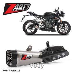 TRIUMPH STREET TRIPLE 765 2017 2018 ZARD echappement Titane Homologué CC ZTP0