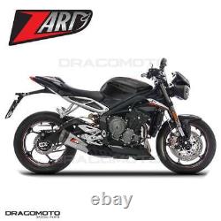TRIUMPH STREET TRIPLE 765 2017 2018 ZARD echappement Titane Homologué CC ZTP0