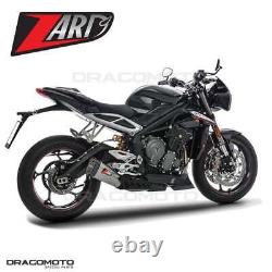 TRIUMPH STREET TRIPLE 765 2017 2018 ZARD echappement Titane Homologué CC ZTP0