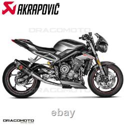 TRIUMPH STREET TRIPLE 765 S / R / RS 2017-2019 Pot échappement AKRAPOVIC Carb