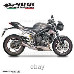 TRIUMPH STREET TRIPLE 765 S R RS 2017-2020 Pot échappement SPARK GRID-O Titan