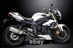 TRIUMPH Street Triple 675 2013-2016 Echappement Pot 343mm X-Ovale TiTANE