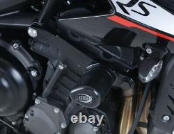 Tampons de protection R&G RACING Aero noir Triumph Street Triple