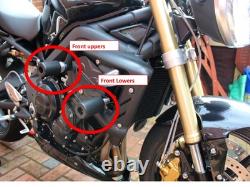 Triumph Street Triple 675 07-17 Cadre Choc Champignons Tongs Avant Plus Bas R7E4