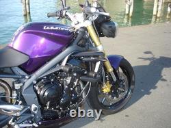 Triumph Street Triple 675 07-17 Cadre Choc Champignons Tongs Avant Plus Bas R7E4