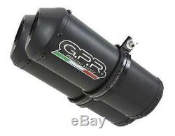 Triumph Street Triple Échappement 2007-2012 à Enfiler Double Noir GPR Ghisa