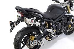 Triumph Street Triple R 675 20092012 Double silencieux d'échappement inox 200SS